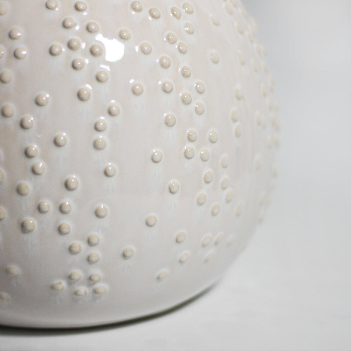 Boden White Gloss Ceramic Table Lamp