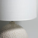 Boden White Gloss Ceramic Table Lamp