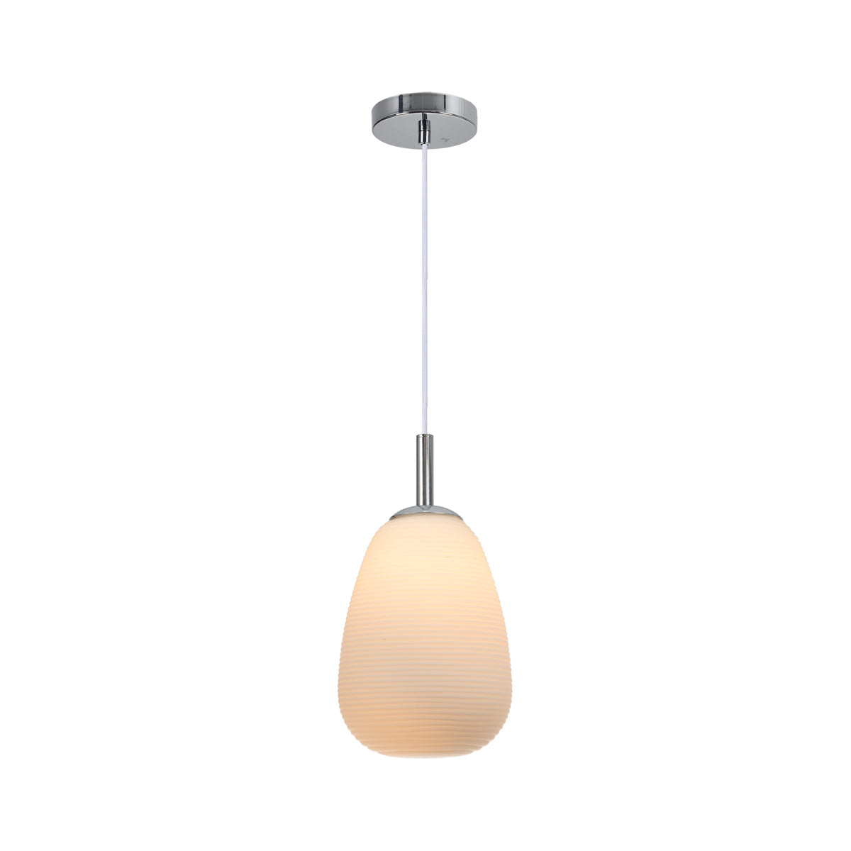 Briella Elegant Frosted Glass Pendant Light