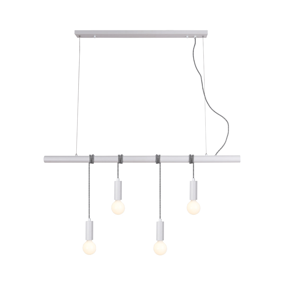 Bikkel 4-Light White Pendant Ceiling Fixture