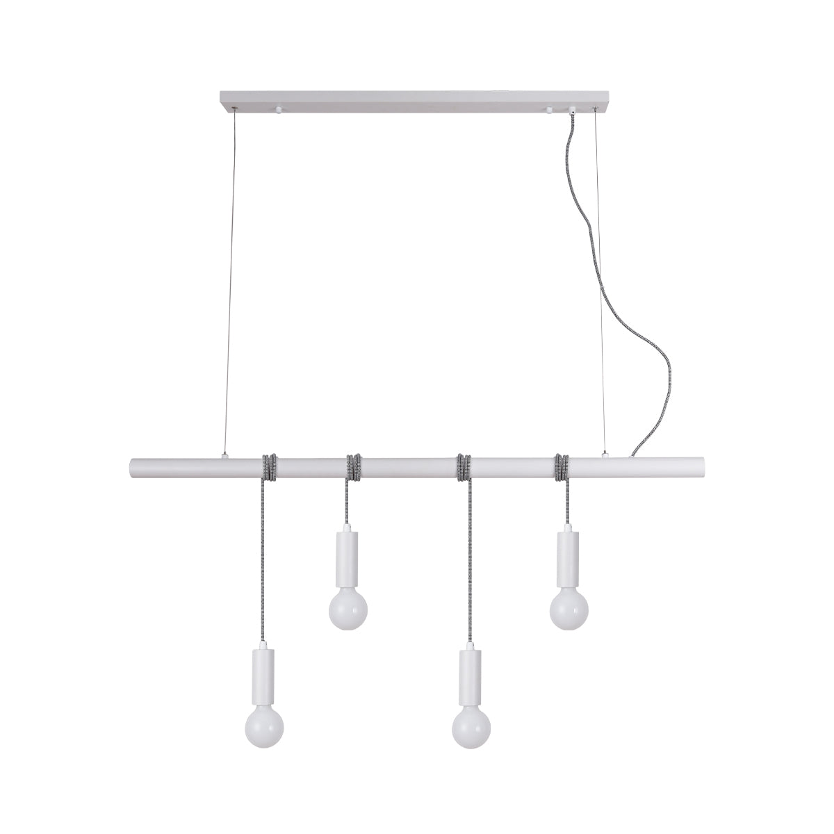 Bikkel 4-Light White Pendant Ceiling Fixture