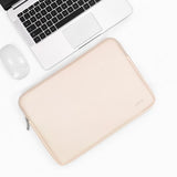 16 / 17 Inch Apricot Pu Leather Laptop Bag