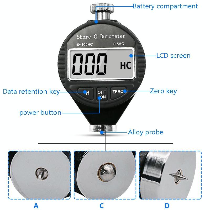 Digital Tire Hardness Meter - Plastic & Rubber