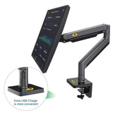 Adjustable Aluminum Monitor Holder - Rotatable 22-40 Inches