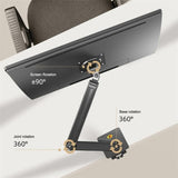 Adjustable Aluminum Monitor Holder - Rotatable 22-40 Inches