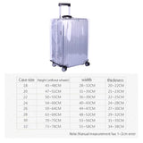 Waterproof Transparent Pvc Trolley Suitcase Cover - 22 Inch Rimless