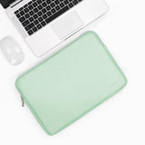 16 / 17 Inch Mint Green Pu Leather Laptop Bag