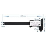 Digital Display Vernier Caliper - Plastic Fiber