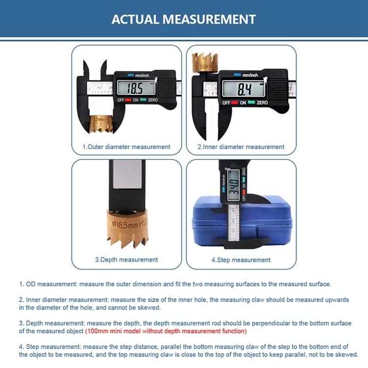 Digital Display Vernier Caliper - Plastic Fiber