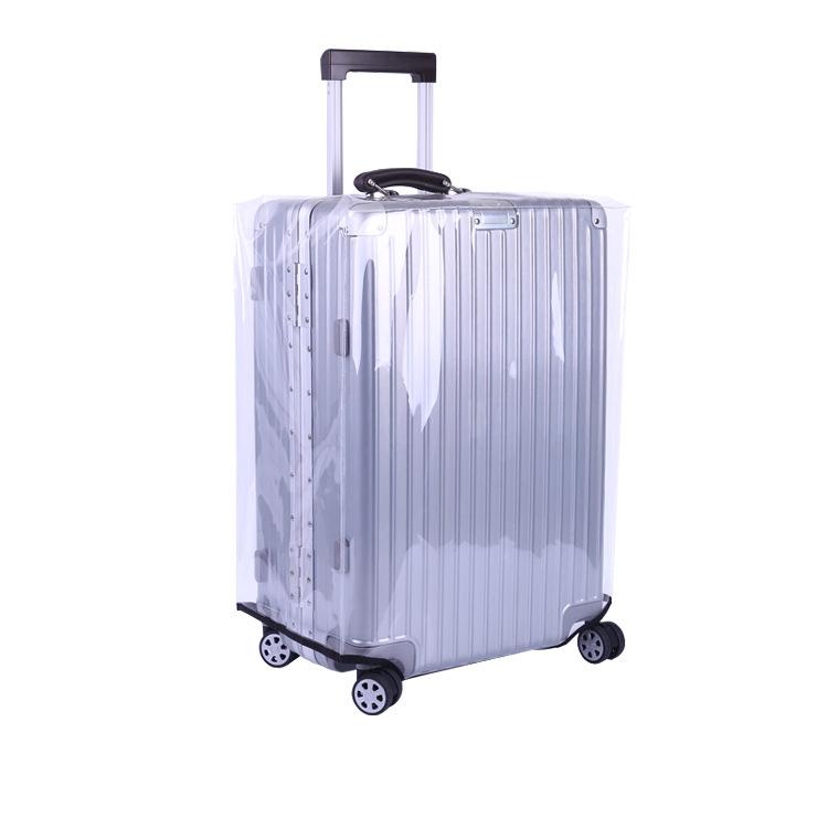 Waterproof Pvc Trolley Suitcase Cover - 28 Inch Rimless Transparent Dustproof