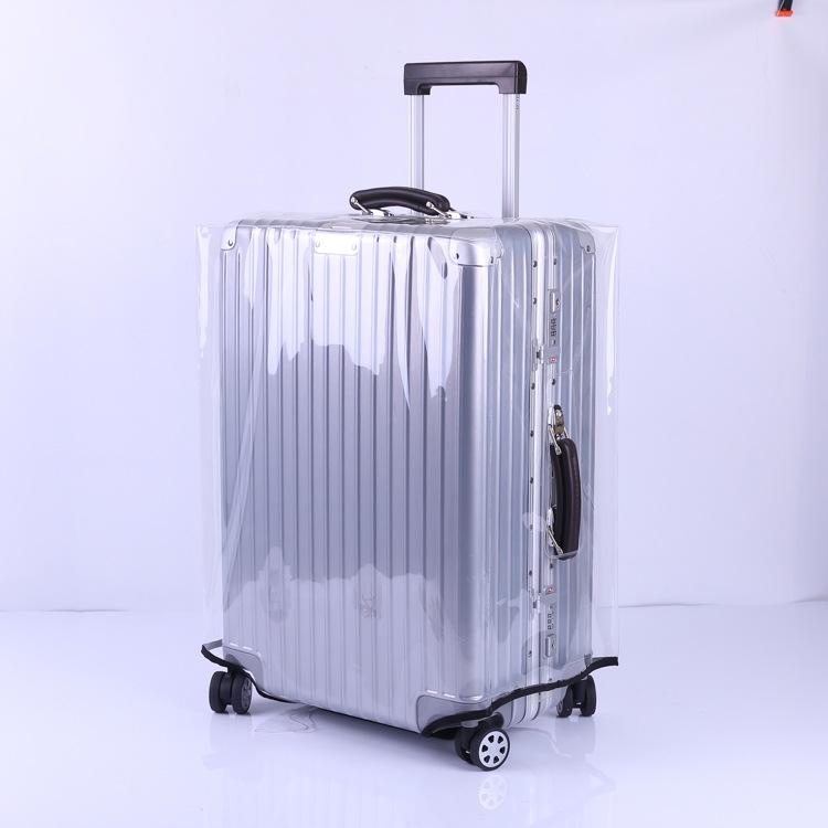 Waterproof Pvc Trolley Suitcase Cover - 28 Inch Rimless Transparent Dustproof