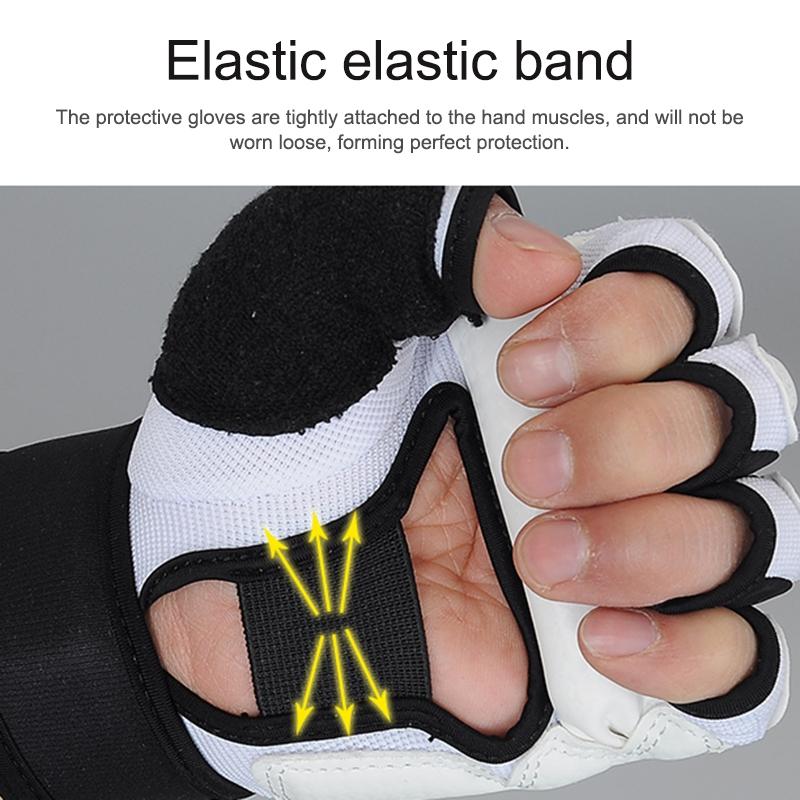 Adult Half-Finger Sandbag Training Gloves For Fitness And Sparring - Xxl