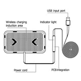 Wireless Car Charger With Anti-Slip Design - C12