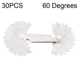 60 Degree Stainless Steel Thread Gauge - 30 Pcs