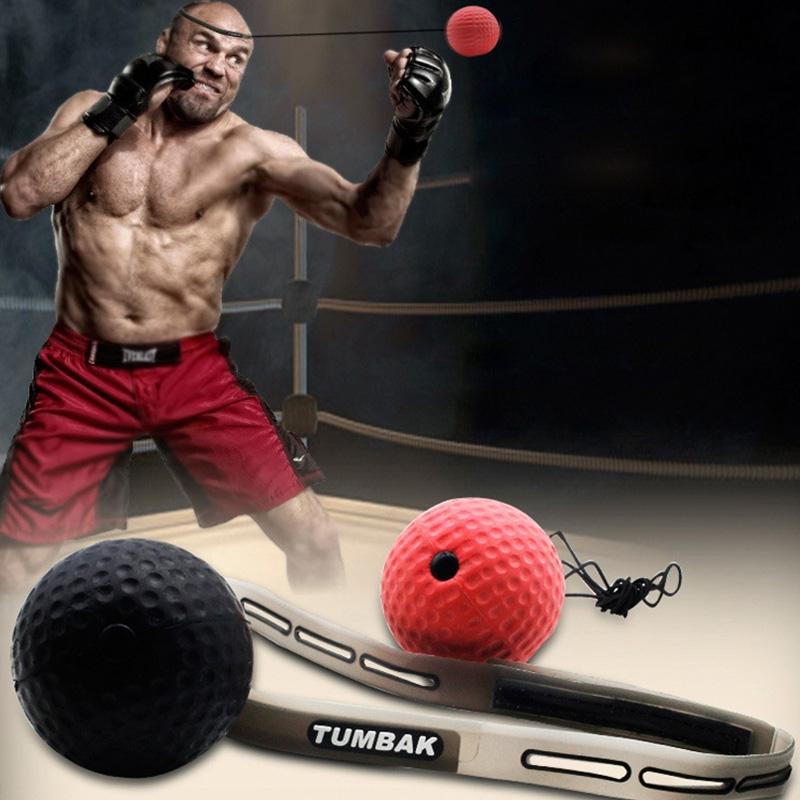 Adults' Fight Club Training Head-Mounted Elastic Boxing Ball In Pu Leather