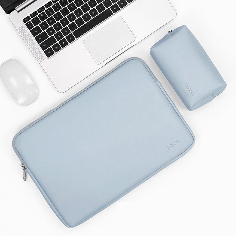 15 / 15.6 Inch Power & Sky Blue Laptop Bag - Pu Leather