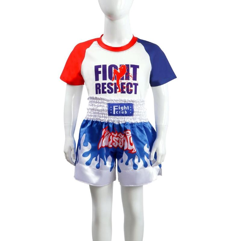 Kids Boxing Set - Sparring Shorts And Tights - Bright Green