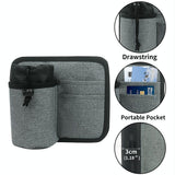 Portable Luggage Bag With Cup Holder - Gray