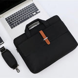 13-13.3 Inch Multifunctional Laptop Bag - Durable Shoulder & Handheld Design - Black