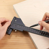 Multifunctional Aluminum Alloy Marking Ruler - T Type