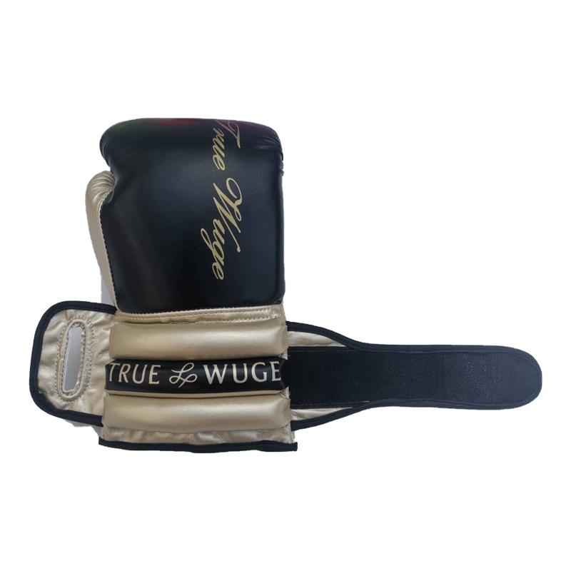 Half Finger Boxing Gloves For Sanda And Free Fighting - Black / Gold