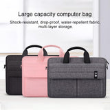 13.3 Inch Laptop Carrying Bag With Shoulder Strap - Handheld Briefcase Style - Black