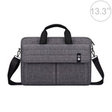 13.3 Inch Laptop Carrying Bag With Shoulder Strap - Handheld Briefcase Style - Black