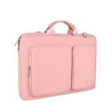 Detachable Shoulder Strap Laptop Bag - 14.1-15.4 Inch Thickened Polyester - Pink