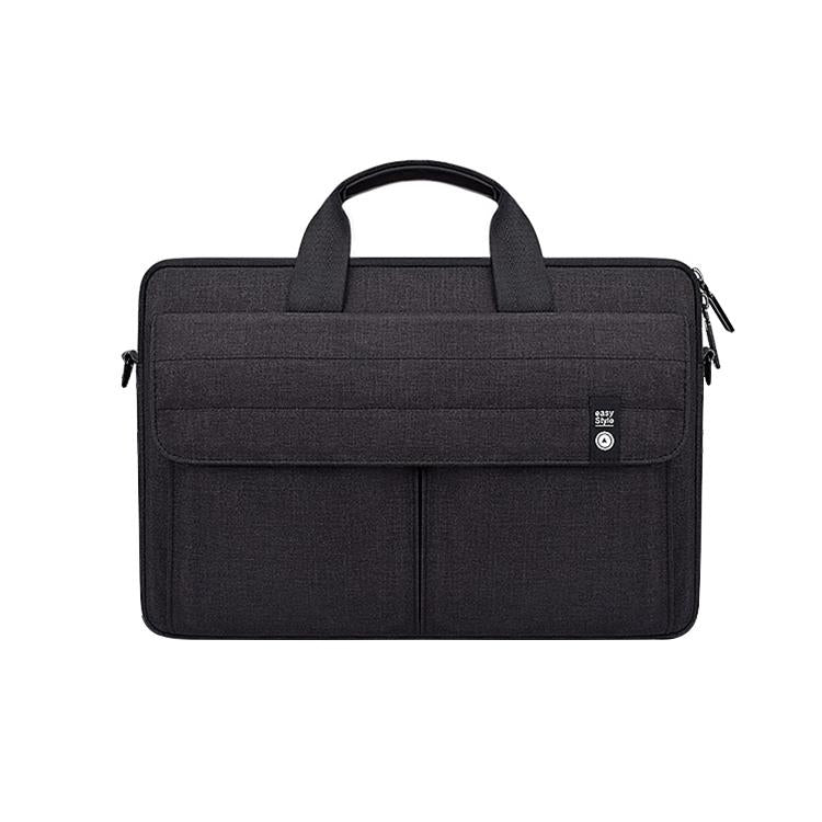 14.1 Inch Laptop Carrying Bag With Shoulder Strap - Handheld Briefcase Style - Black