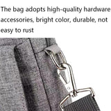 13-13.3 Inch Multifunctional Laptop Bag - Durable Shoulder & Handheld Design - Gray