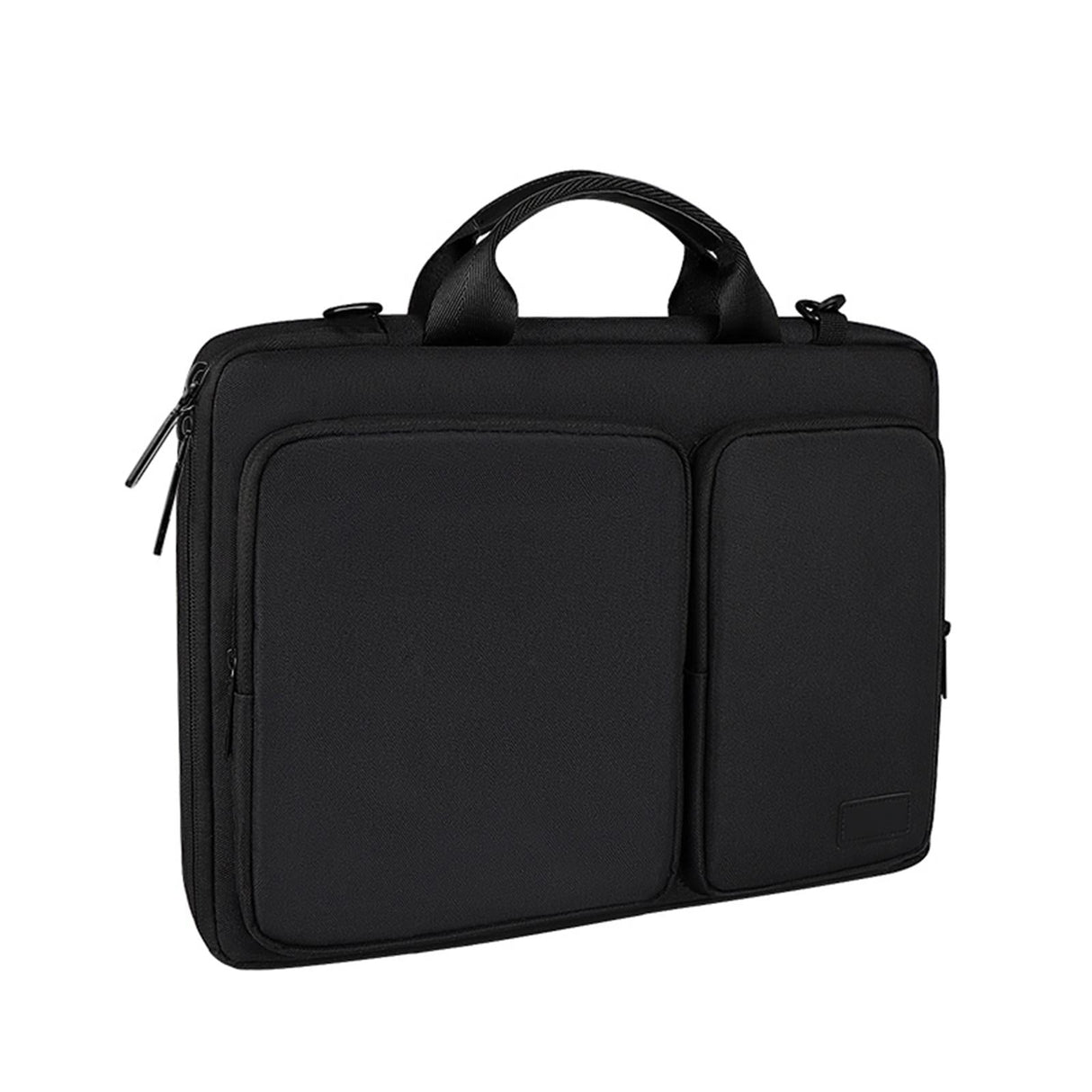 13.3 Inch Detachable Shoulder Laptop Bag - Thickened Polyester - Black