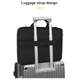 Detachable Shoulder Strap Laptop Bag - 14.1-15.4 Inch Thickened Polyester - Black