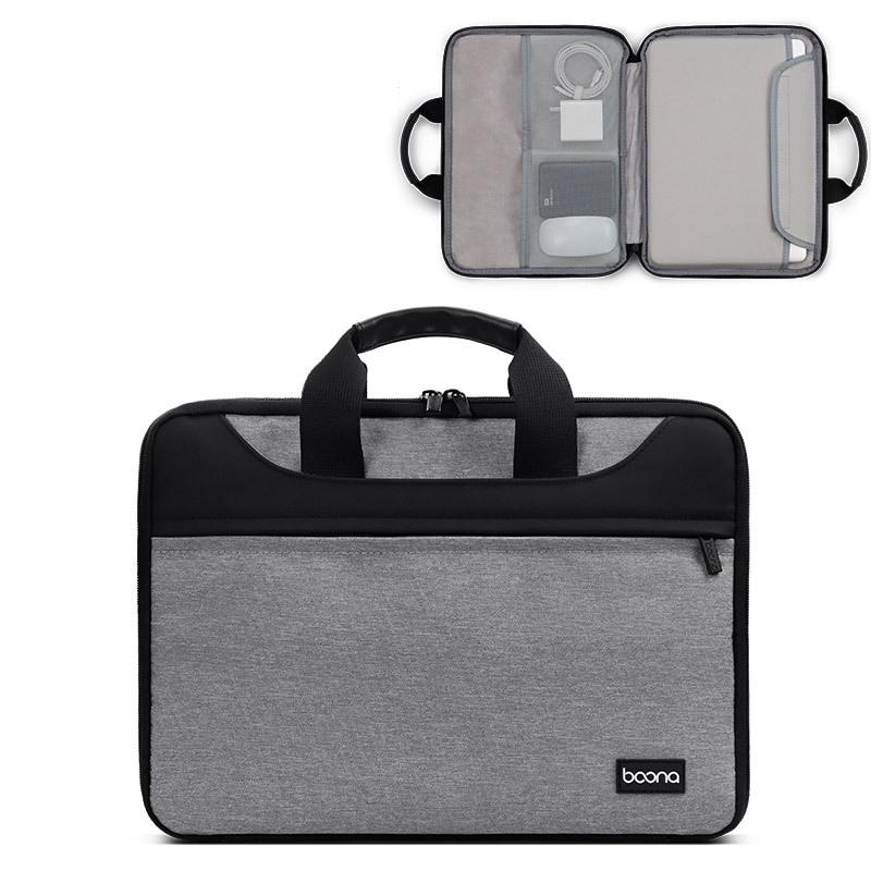 Waterproof Oxford Cloth Laptop Bag - 13 / 13.3 Inches Full Open Portable - Grey