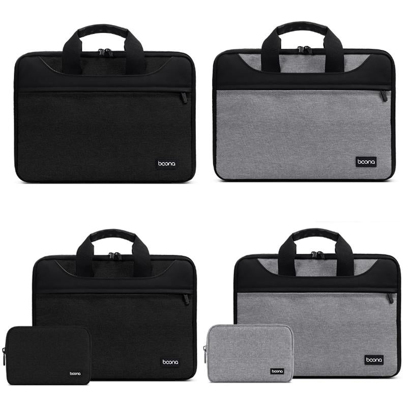 Waterproof Oxford Cloth Laptop Bag - 13 / 13.3 Inches Full Open Portable - Grey