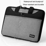 Waterproof Oxford Cloth Laptop Bag - 13 / 13.3 Inches Full Open Portable - Grey