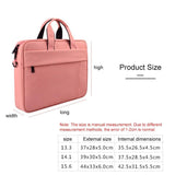 15.6 Inch Laptop One-Shoulder Handbag With Waterproof Anti-Theft Design And Suitcase Belt - Black