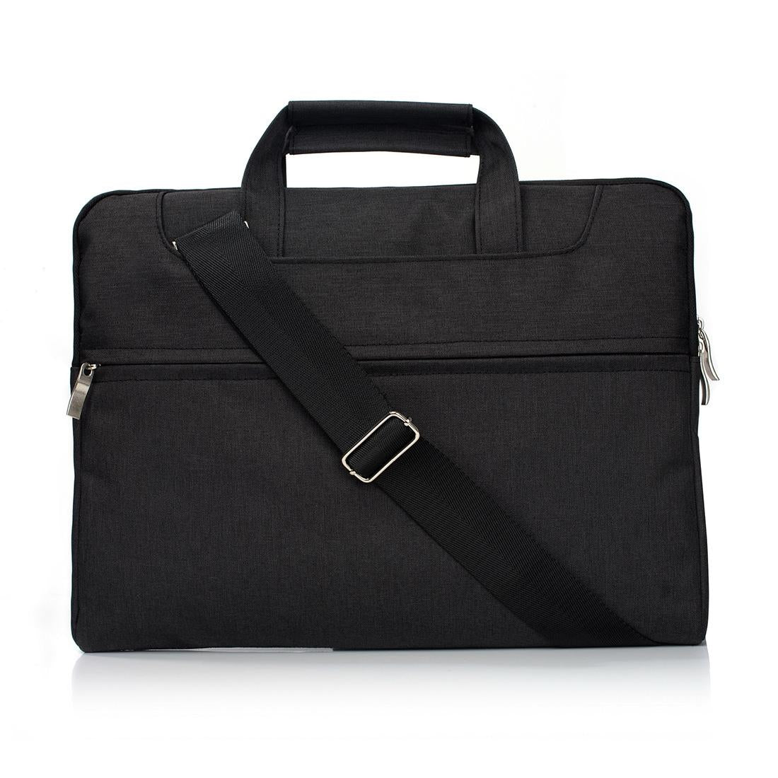 13.3 Inch Laptop Bag - Portable One Shoulder Zipper Design For Macbook Samsung Sony Dell Alienware Chuwi Asus Hp - Black