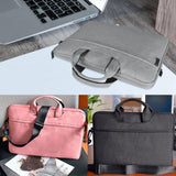 Waterproof Oxford Cloth One-Shoulder Handbag For 15.6 Laptops - Hidden Portable Strap - Black