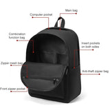 Multifunctional Oxford Laptop Backpack - Cxs-8106 - Black