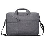 14.1 Inch Laptop Handbag With Hidden Strap And Suitcase Belt - Waterproof And Tear-Resistant - Black