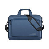 Portable 15 Inch Laptop Leather Handbag For Business Briefcase - Sapphire Blue