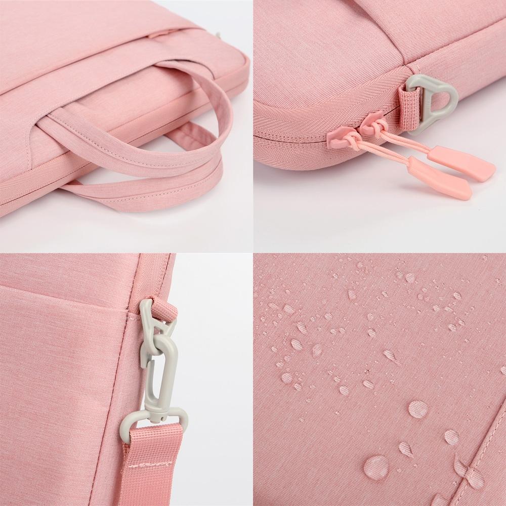 Waterproof Oxford Cloth Laptop Handbag - Fits 13.3-14 Inch - P510 - Pink