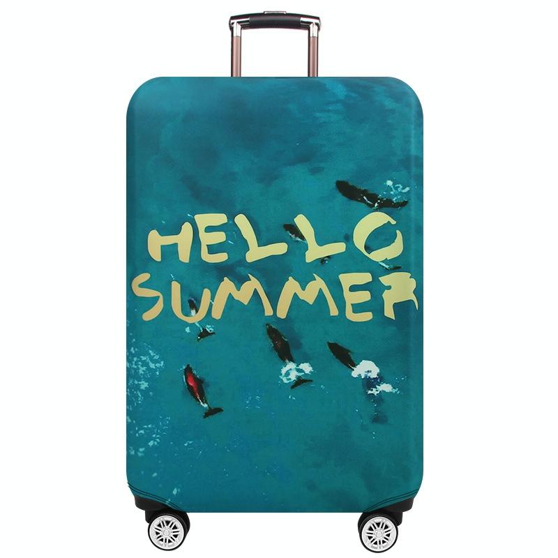 Protective Cover For Trolley Luggage - Durable And Dustproof - Large Size - Summer Sea - L