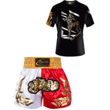 Kids Boxing Set - Sparring Shorts And Tights - Bright Green