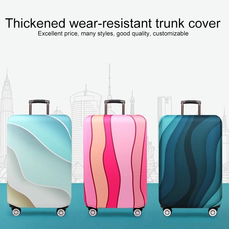 18-21 Inch Travel Suitcase Dust Covers - Elastic & Abrasion-Resistant - Pink Ripple