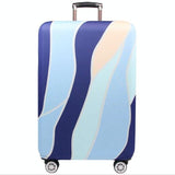 22-24 Inch Travel Suitcase Dust Covers - Elastic & Abrasion-Resistant - Pink Ripple