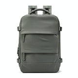 Outdoor Travel Laptop Backpack - Army Green - Khaki