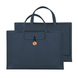 Waterproof Elastic Button Laptop Handbag - Pu Material - Navy - 13.3/14 Inch - Extra Image