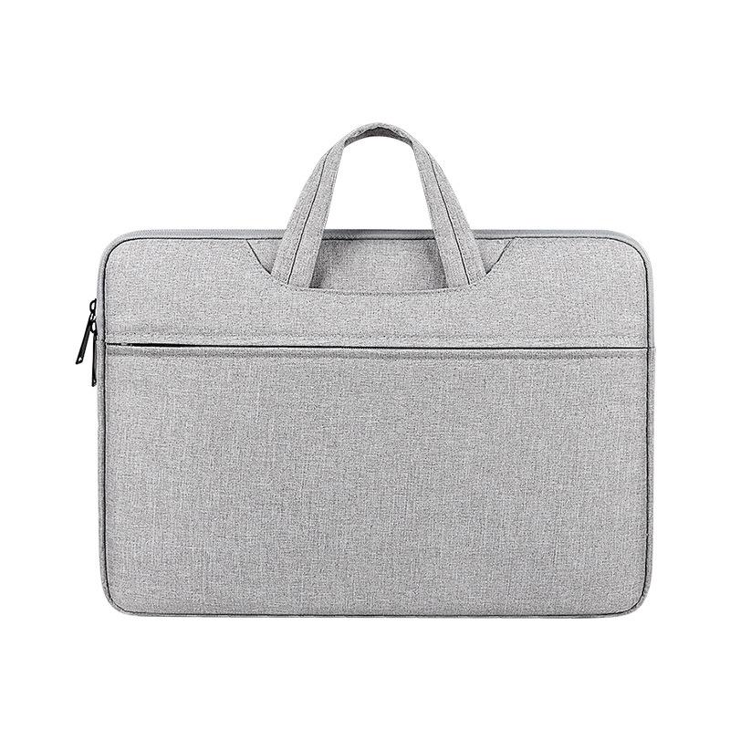 Waterproof Laptop Handbag - Large Capacity Shock-Absorbing - Fits 14.1-15.4 Inches - Deep Sky Gray