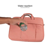 13.3 Inch Waterproof Anti-Theft One-Shoulder Handbag With Suitcase Belt - Pink